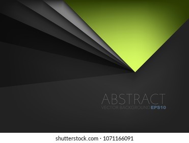 Green background with silver line and black space for design