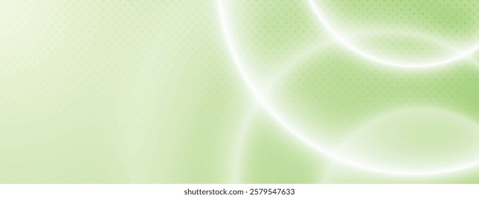 Green background with soft gradient, circular pattern design. The background is smooth and green, creating a calming atmosphere. Abstract circular gradient background, halftone dotted texture vector