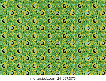 Green Background Solid Color Seamless Pattern