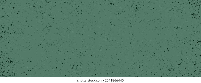 Fundo verde com textura manchada. O fundo é rústico e verde, criando um vintage, estilo fundo angustiado. Vetor de plano de fundo de textura granulada mínima