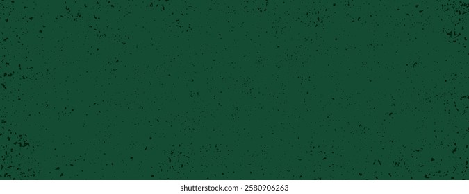 A green background with a speckled texture. The background is rustic and earthy, featuring a dark green color. Background is textured and green. Minimal grainy speckled texture background vector