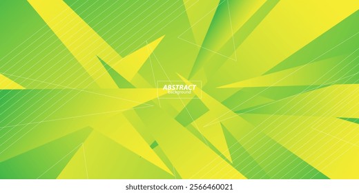 Green background with square lines. Decorative shadow design in simple style with lines. Best design for your ads, posters, banners. Vector Eps10