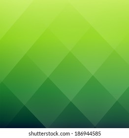 Green background with square pattern, vector illustration.