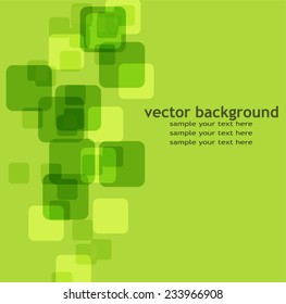 Green background with squares