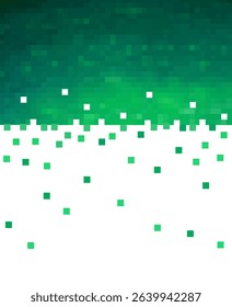 Green background of squares. Not AI, Vector illustration.