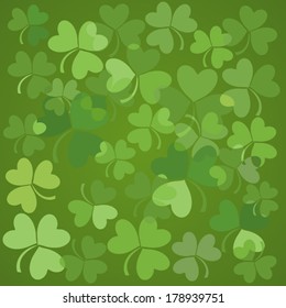 Green background for St. Patrick's Day. Vector Version 