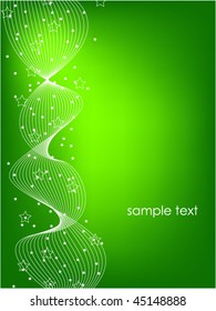 Green background with stars