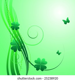 Green background for St.Partick's day