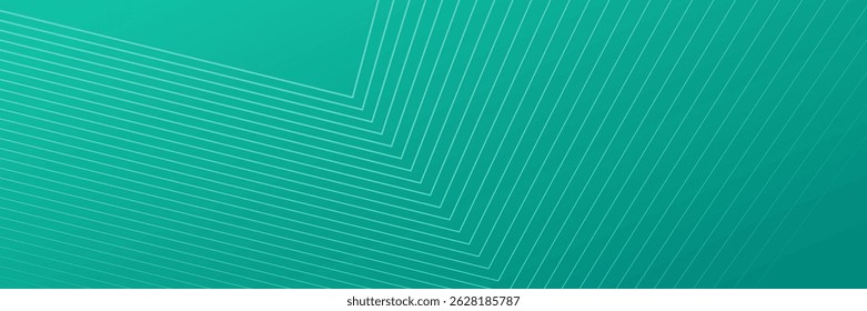 Green background with straight lines. vector ilustration