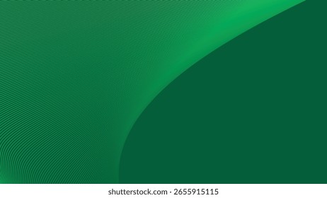 Green Background with Stripes Line for Modern Web Design, Presentation Slide, or Graphic Use