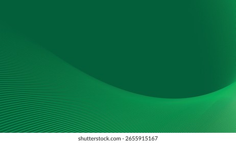 Green Background with Stripes Line for Modern Web Design, Presentation Slide, or Graphic Use
