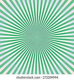 green background : sunburst vector