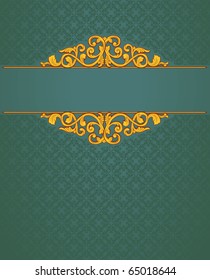 green background with swirls