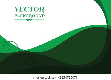 Green background template vector for a message on board design. Green banner lighting element 003