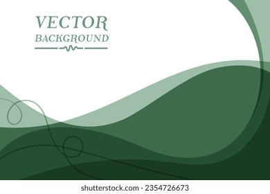Green background template vector for a message on board design. Green banner lighting element 002