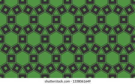 Green background. For textile, holiday decoration,fabric,cloth,gift paper,prints,decor. Vector illustration