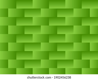Green background with a theme resembling woven bamboo