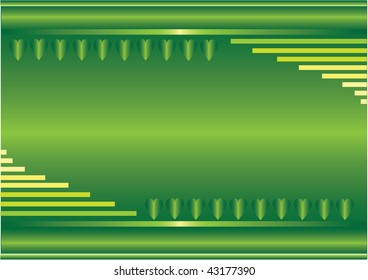 green background with tints and hearts to design and designers