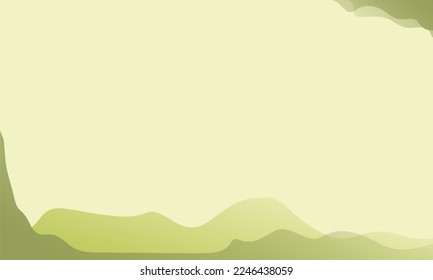 GREEN BACKGROUND TOWARDS MORNING, VECTOR ILLUSTRATION OF NATURAL SCENERY SOOTHING THE EYES