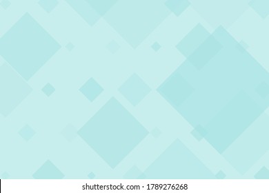 Green background with transparent squares, rhombuses, Wallpaper, simple background for covers, web pages and conferences, business cards. Vector illustration

