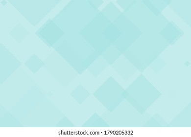 Green background with transparent squares, rhombuses, Wallpaper, simple background for covers, web pages and conferences, business cards. Vector illustration

