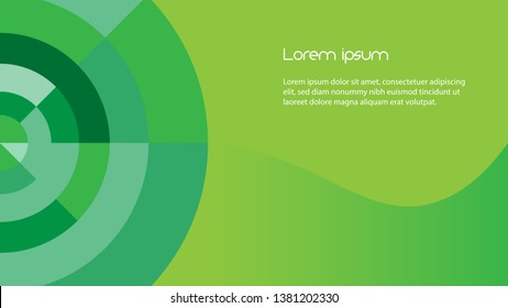 Green background vector abstract full HD