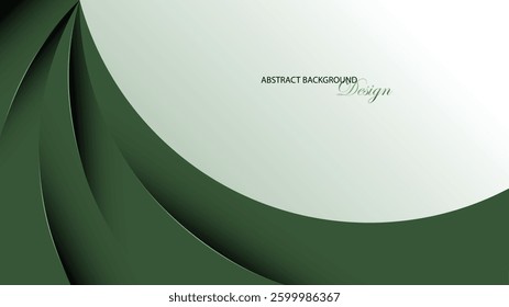 Green background vector design. Modern green background. Vector illustration.Suit for banner, backdrop, poster, brochure, presentation template, business card, invitation, product promotion, etc