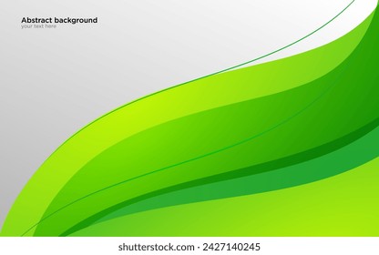 Green background vector. Green gradient wallpaper. Green abstract background Vector Illustration