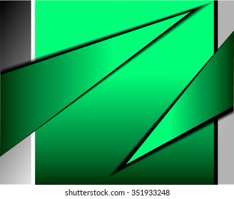 Green background vector infographic information graphic for message and text design
