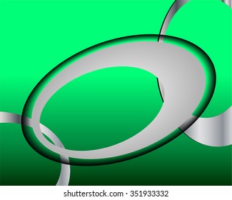 Green background vector infographic information graphic for message and text design
