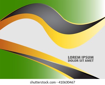 Green background vector infographic information graphic for message and text design
