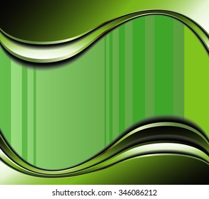 Green background vector overlap dimension 3d graphic metal color message board for text and message design frame line shadow for modern web design eps10 infographic
