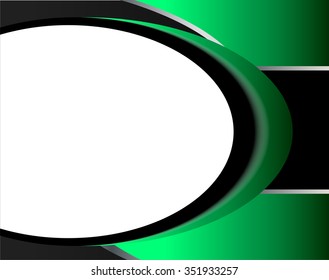 Green background vector overlap dimension 3d graphic color message board for text and message design frame line shadow for modern web design eps10 infographic
