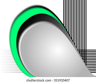 Green background vector overlap dimension 3d graphic metal color message board for text and message design frame line shadow for modern web design eps10 infographic
