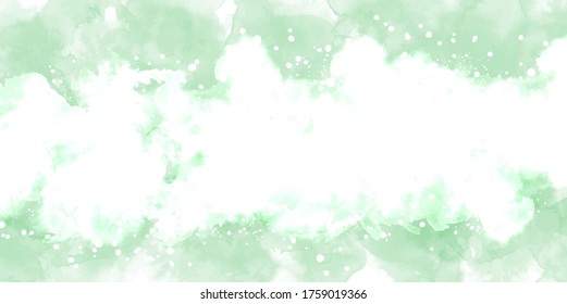 Green background watercolor. Dark Green splash watercolor. Water color backdrop. Green background watercolor. Abstract Greensplash watercolor on white background.