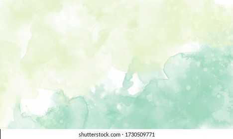 Green background watercolor. Green splash watercolor. Water color backdrop. Yellow green background watercolor. Abstract green yellow splash watercolor on white background.