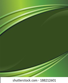 Green background with wave - Abstract Business Background
