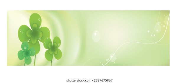 Green background with waves and stars