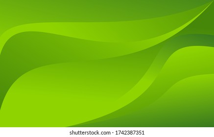 Abstract Green Wavy Background Vector Design Stock Vector (Royalty Free ...