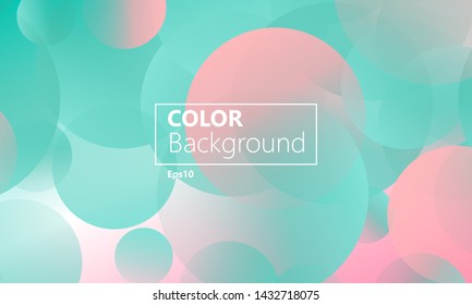 Green background. Website landing page. Minimal abstract cover design. Creative colorful wallpaper. Trendy gradient poster. Vector illustration.