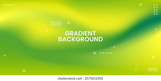 A green background with white dots and arrows. The gradient background is a combination of green
