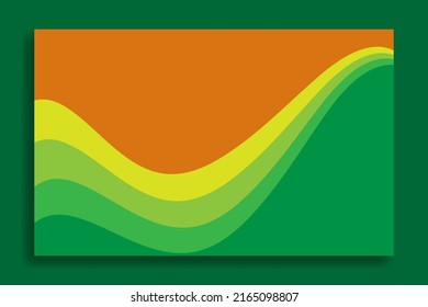 Green background, yellow and orange blend. Great for computers, social media, banners etc