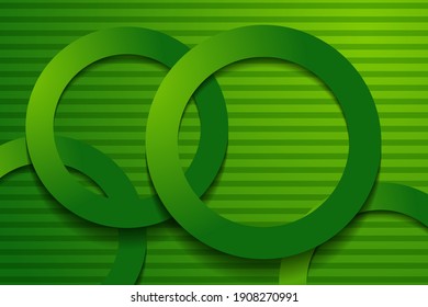 fondo verde. Fondo de capas de solapamiento de color 3d.