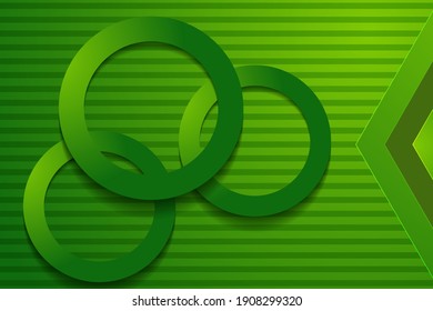 green backgrounds. 3d colorful overlap layers background.