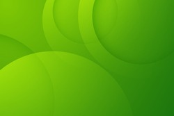 Green Backgrounds. Abstract 3d Circle Background.