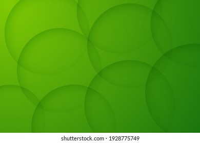 fondo verde. fondo de círculo 3d abstracto.