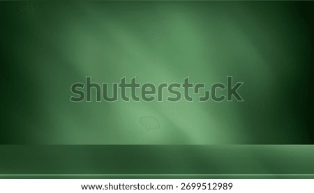 Green Background,White Light Texture on Wall.3d Studio Backdrop of Empty Floor Podium for Spring Product Display,Color Gradient on Stage of Window Abstract Light Pattern.Vector Summer Business Banner