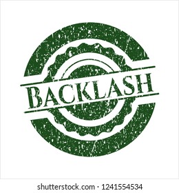 Green Backlash distressed rubber stamp