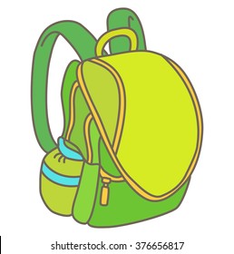 Green backpack