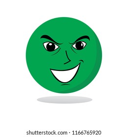 Green Bad Face